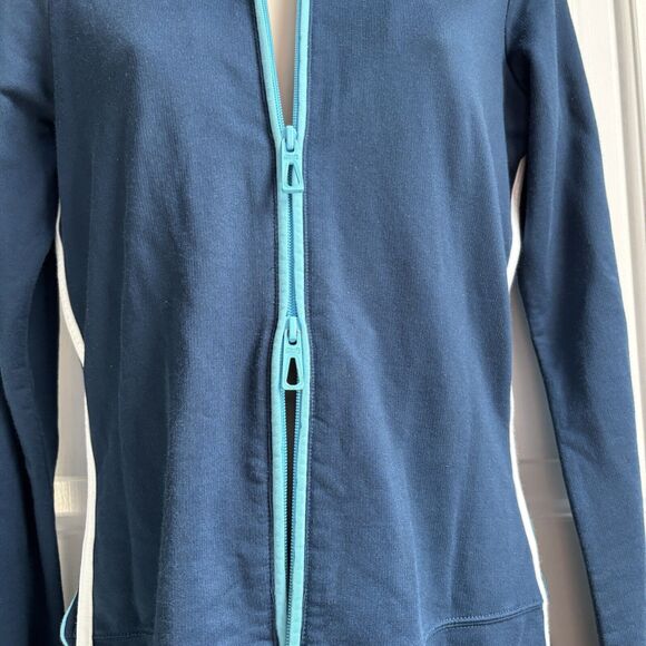 Le Tigre Classic Blue Athletic Dress Hooded Tennis Pickleball Size M - Picture 7 of 14
